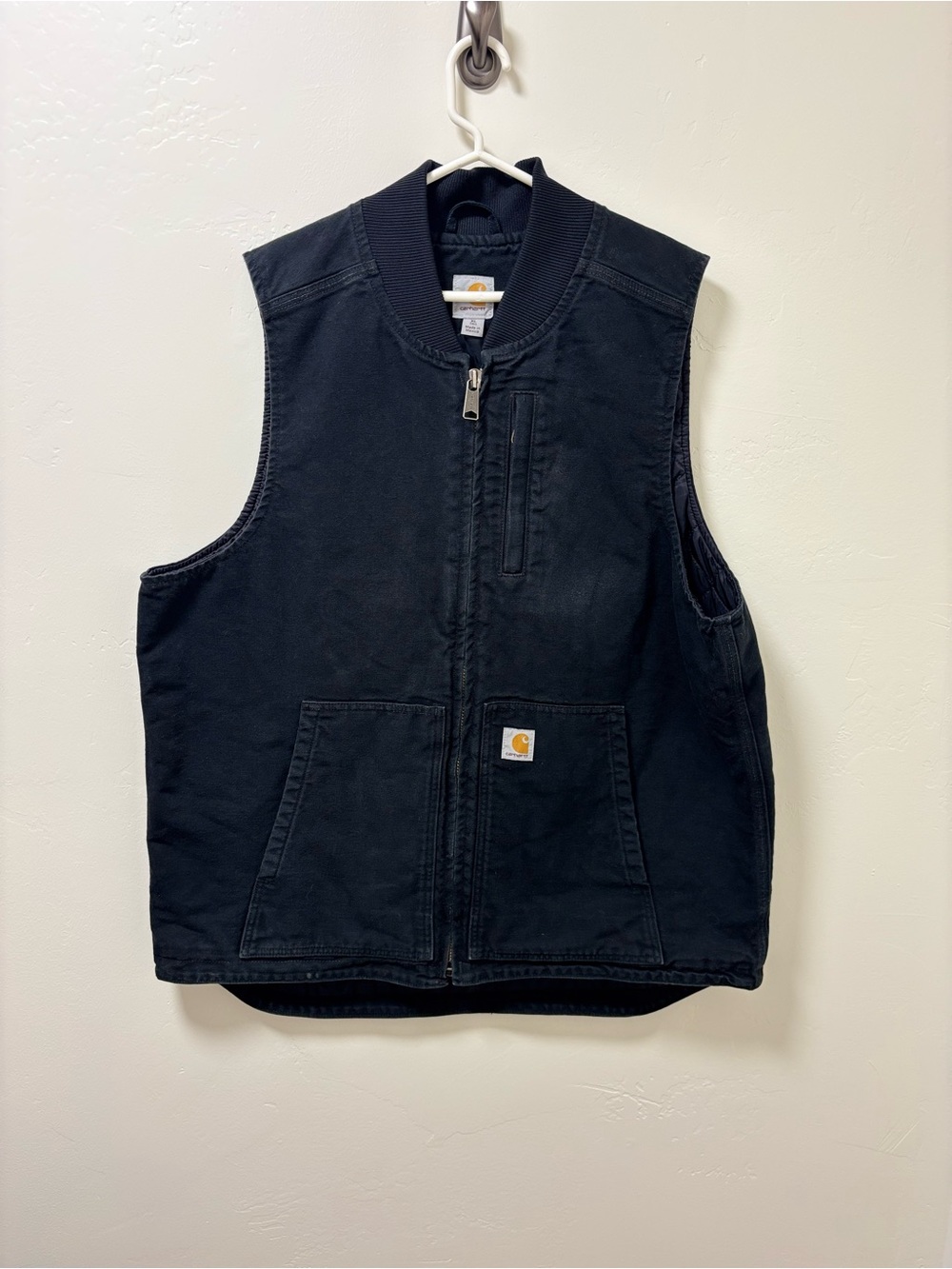 Carhartt Black Heavy-Duty Work Vest
